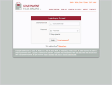 Tablet Screenshot of governmentfilesonline.com